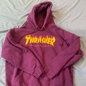Good condition purple thrasher hoodie mens medium